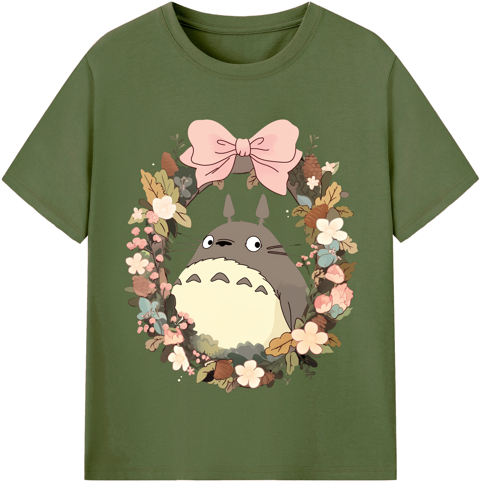 （画像用） となりのトトロ 草壁メイ 草壁サツキ My Neighbor Totoro Satsuki Kusakabe Mei Kusakabe 綿100％半袖Tシャツ（フロントプリント）